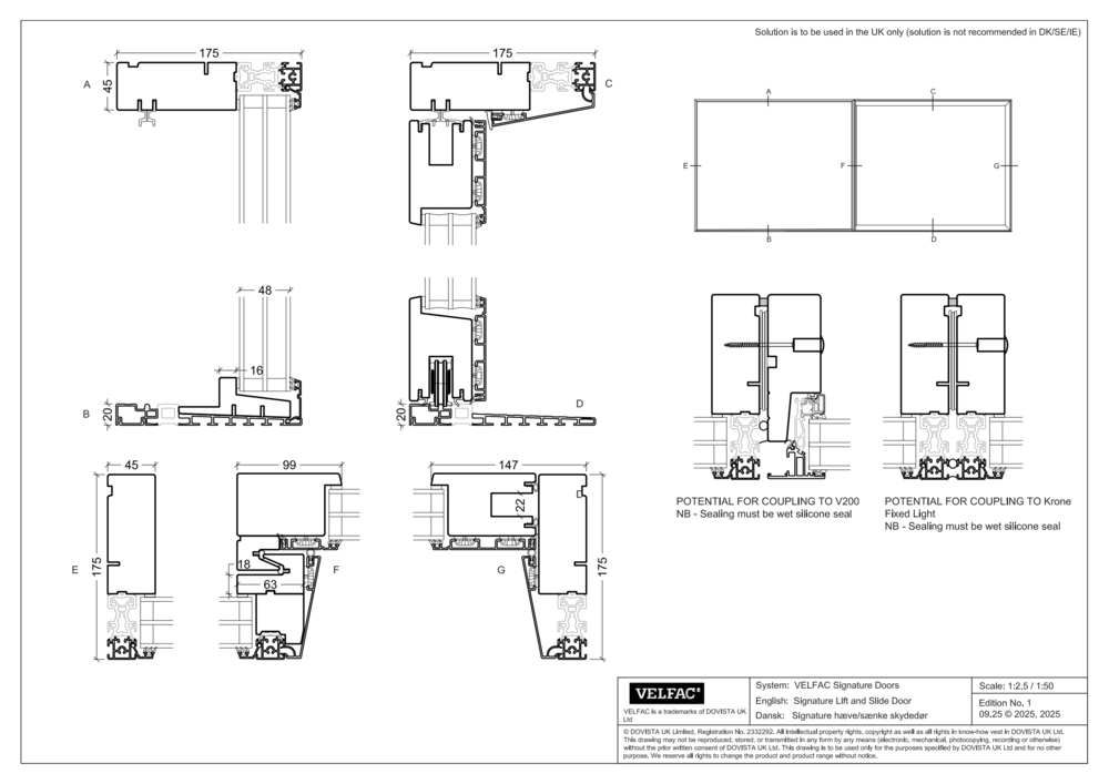 VELFAC Signature sliding door